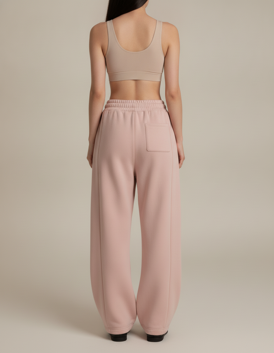 Barrel Leg Sweatpants — back view