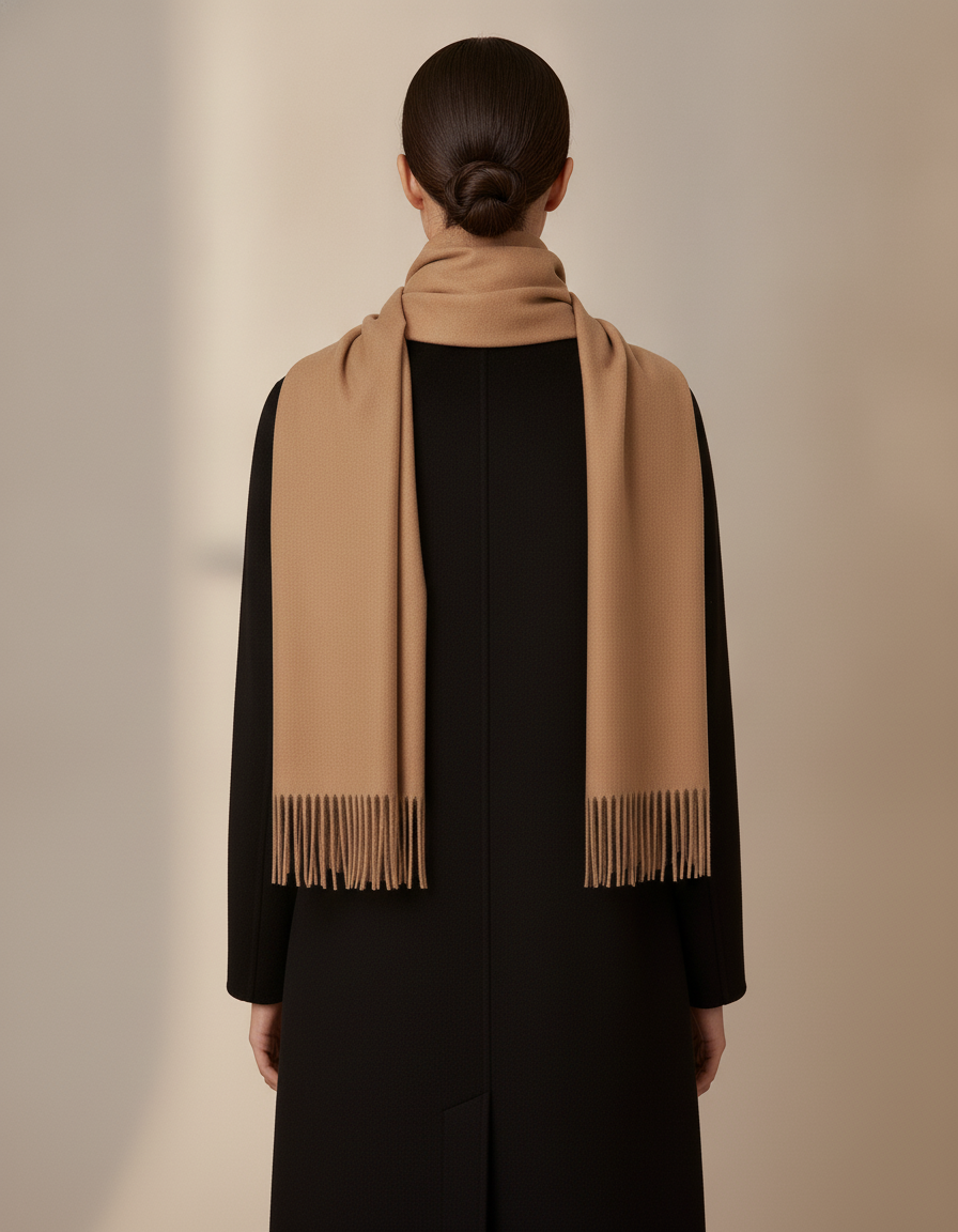 Cashmere Feel Scarf — back view