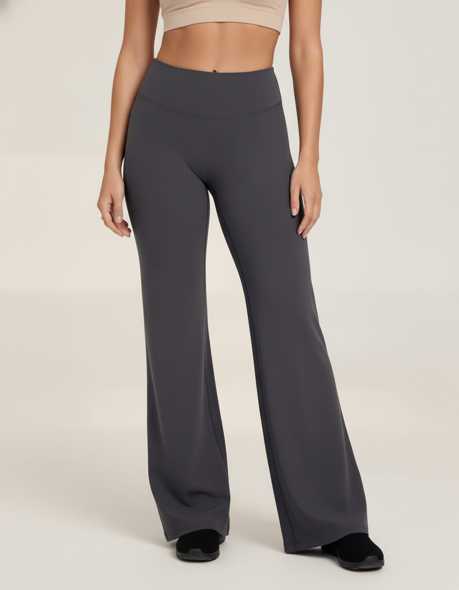 High Waist Flare Pants — front view