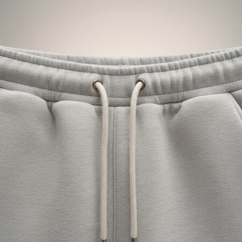 Relaxed Fleece Hoodie Set — fabric detail