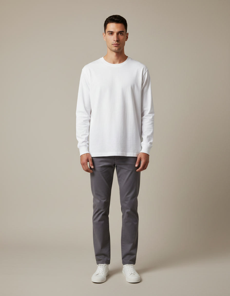 Heavyweight Long Sleeve Tee — front view