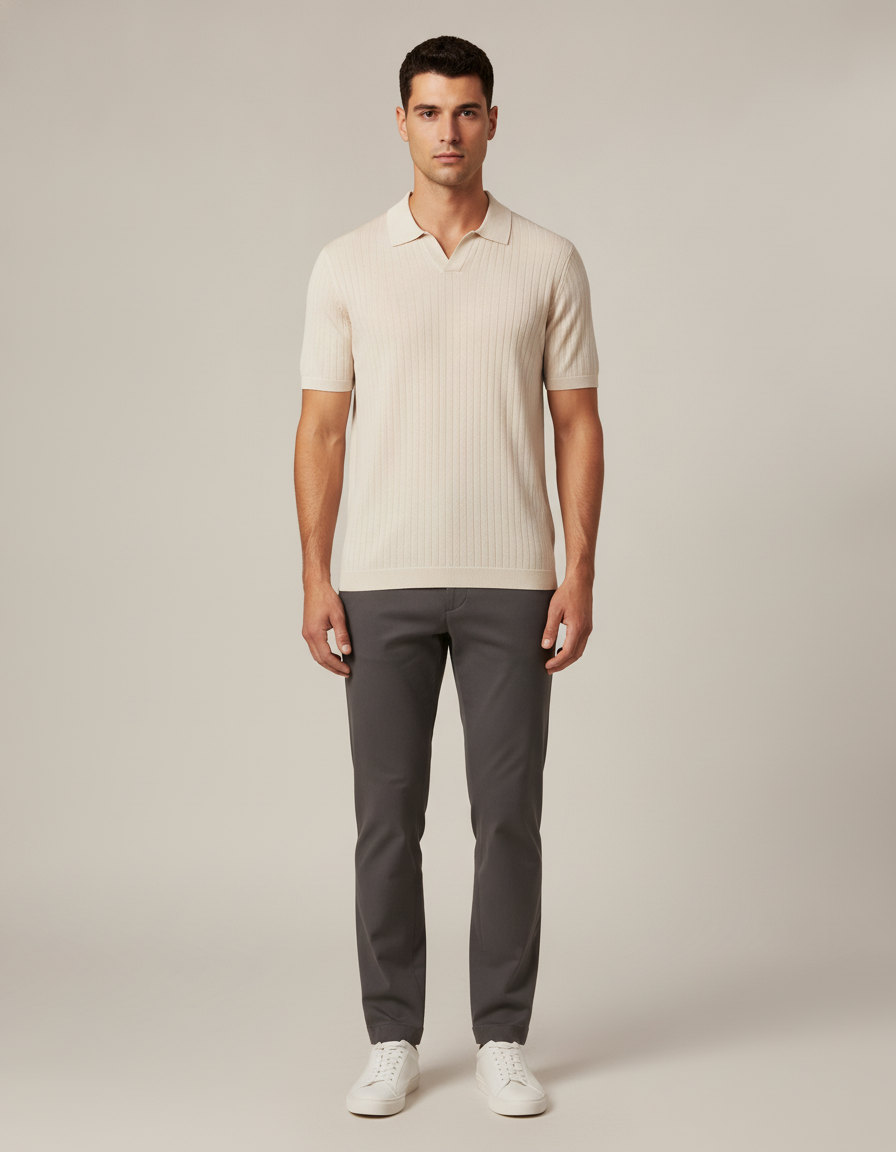 Cooling Knit Polo — front view