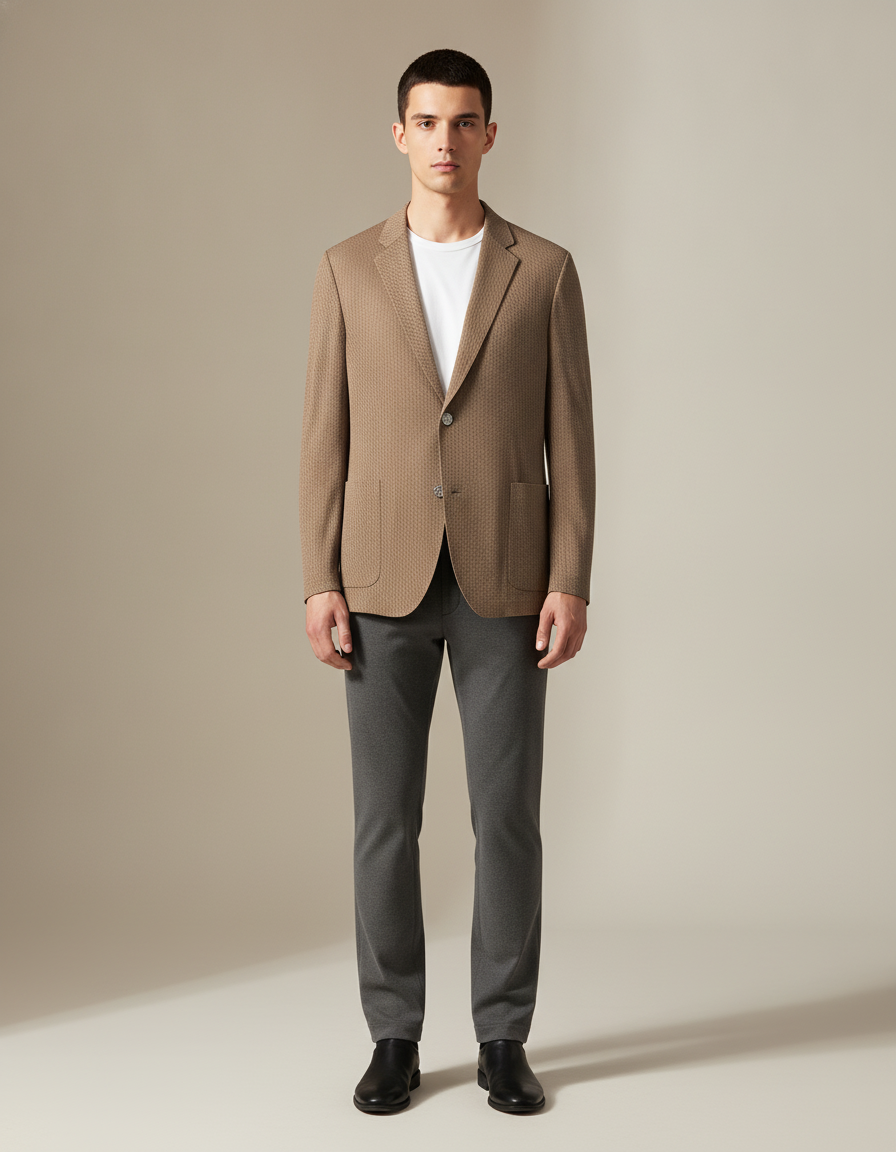 Soft Knit Blazer — front view
