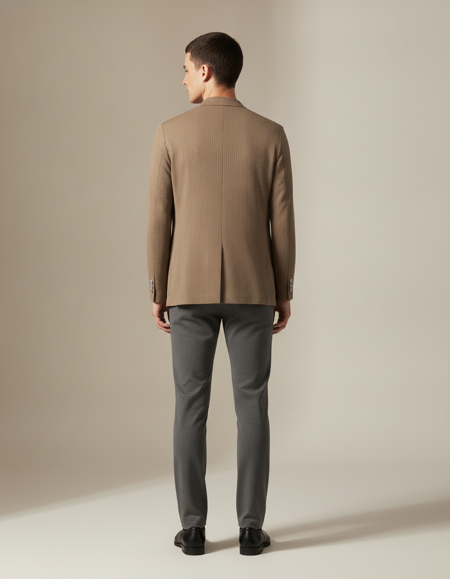 Soft Knit Blazer — back view