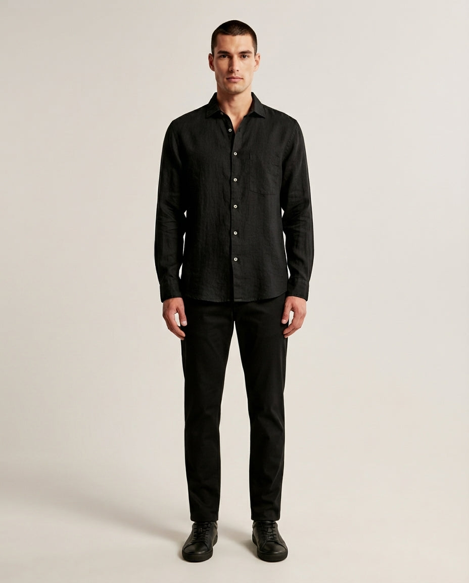 Linen Blend Shirt — front view