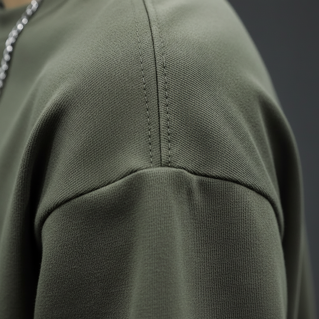 Oversized Cotton Tee — fabric detail