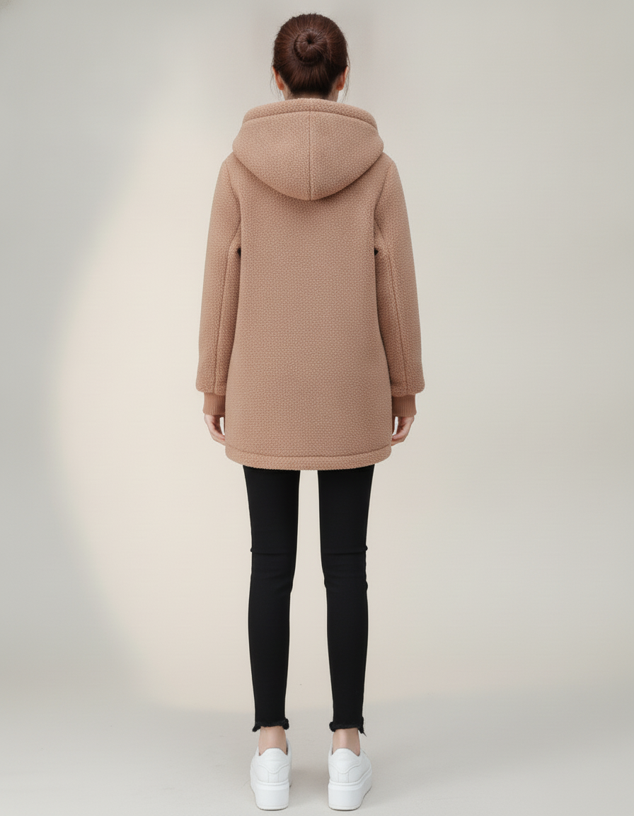 Sherpa Zip Hoodie — back view