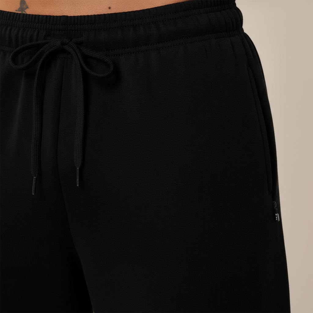 Straight Leg Track Pants — fabric detail