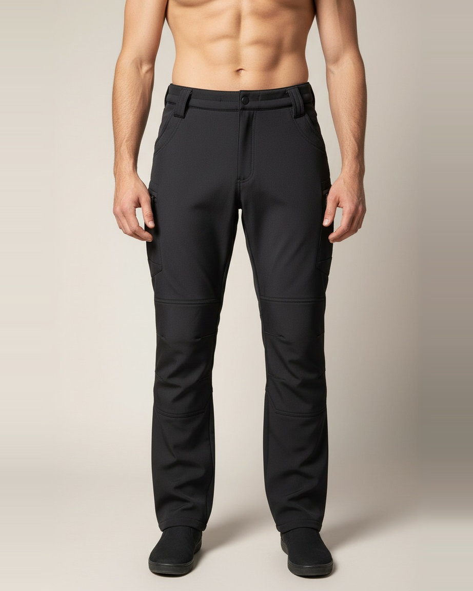 Thermal Soft Shell Pants — front view on model