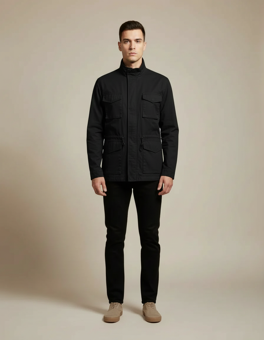 Utility Work Jacket — Black