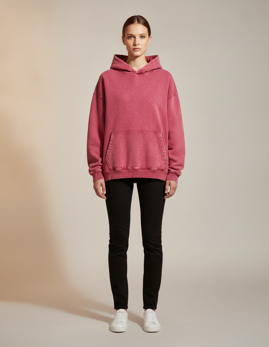 Washed Oversized Hoodie — front view
