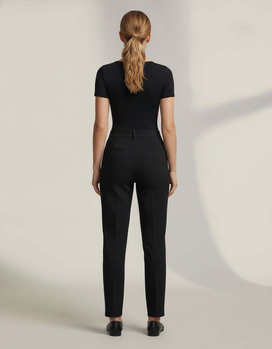 Seamless Shapewear Bodysuit — back view on model