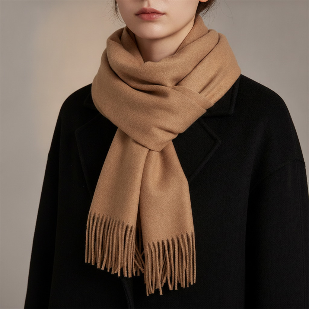 Cashmere Feel Scarf — fabric detail