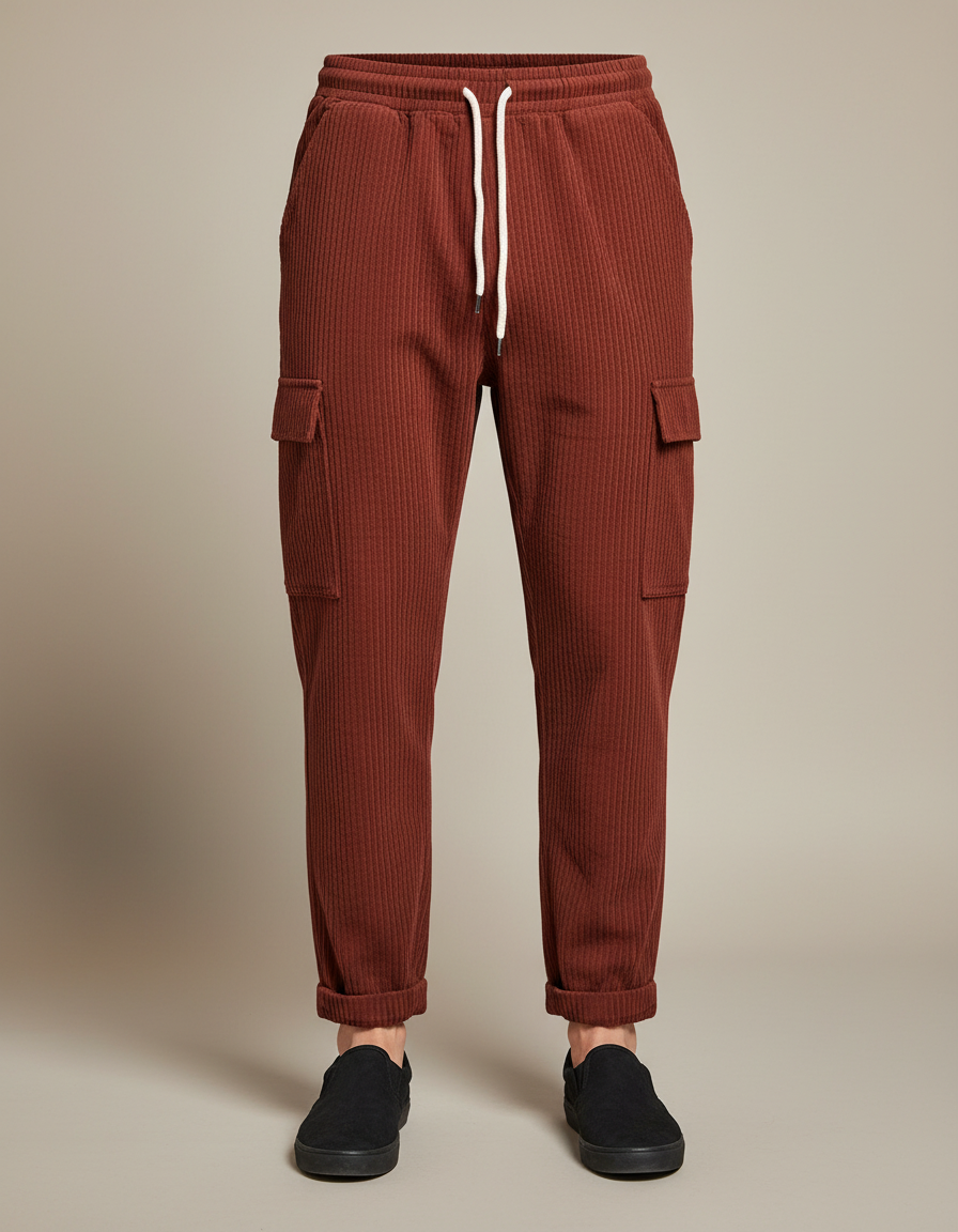 Corduroy Cargo Trousers — product shot
