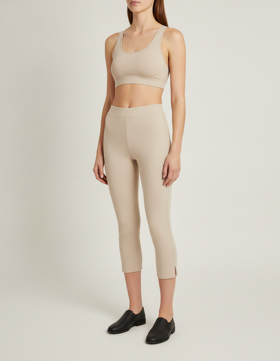 High-Rise Capri Leggings — front view