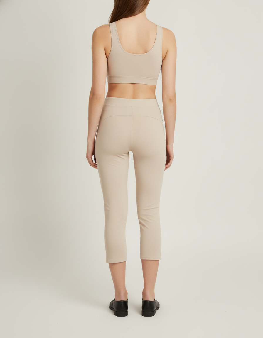 High-Rise Capri Leggings — back view