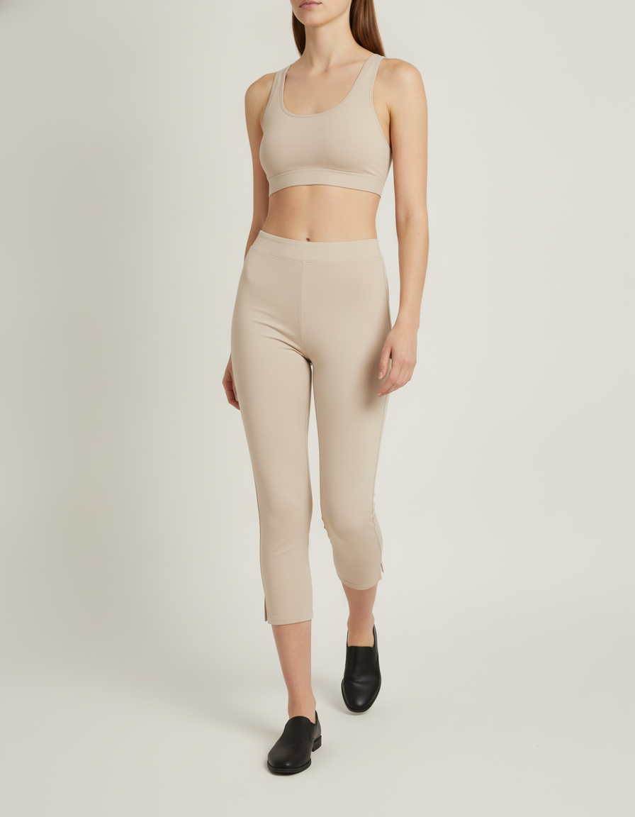High-Rise Capri Leggings — in motion