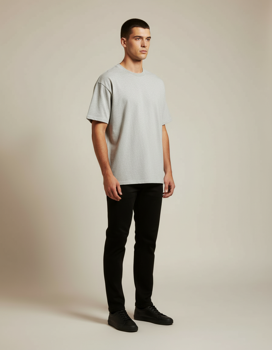 Essential Crew Tee — side view