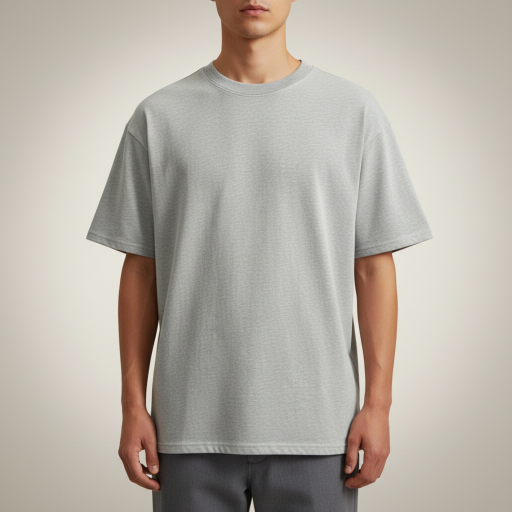 Essential Crew Tee — fabric detail