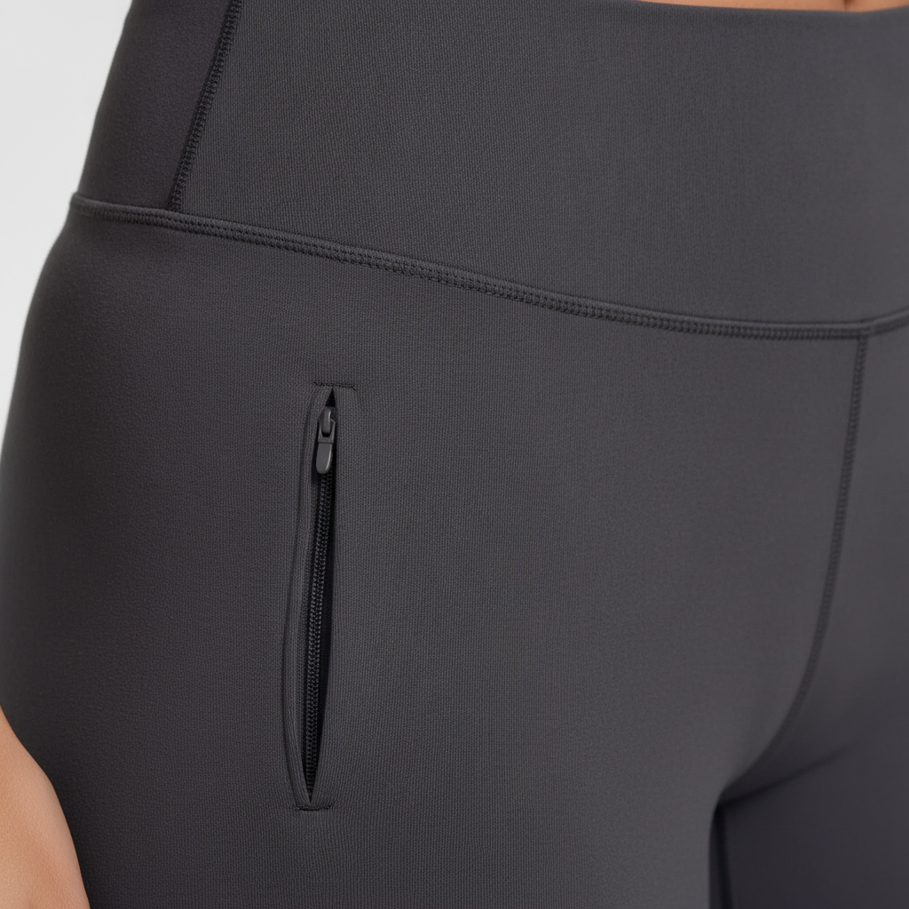 High Waist Flare Pants — fabric detail