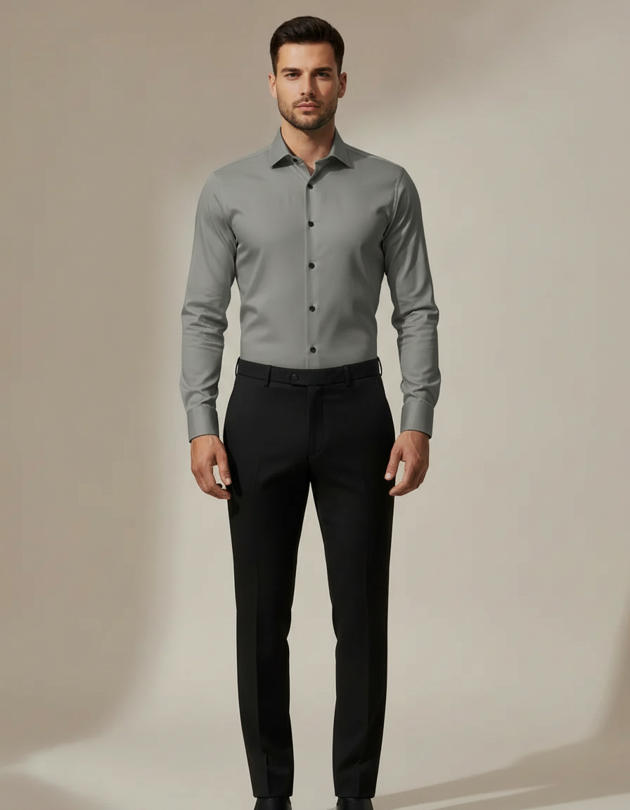 Four-Way Stretch Shirt — Grey