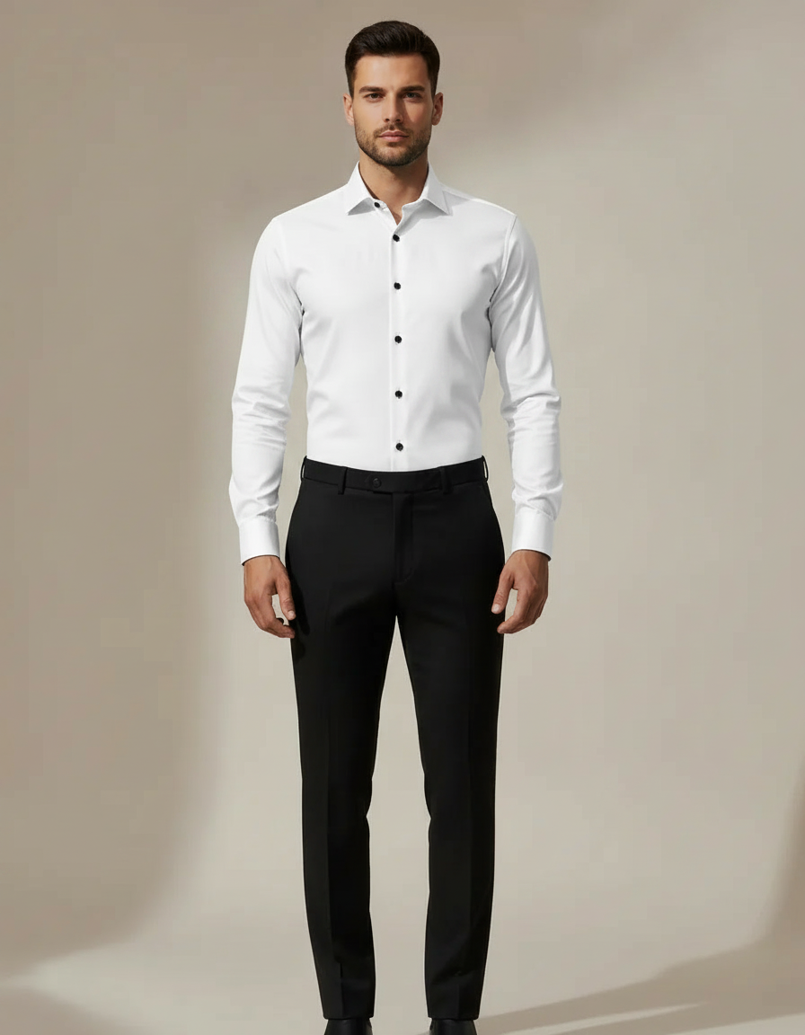 Four-Way Stretch Shirt — White