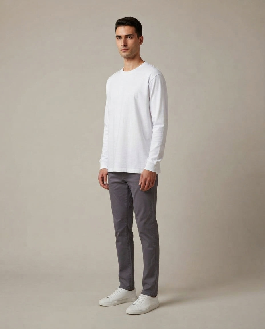 Heavyweight Long Sleeve Tee — side view