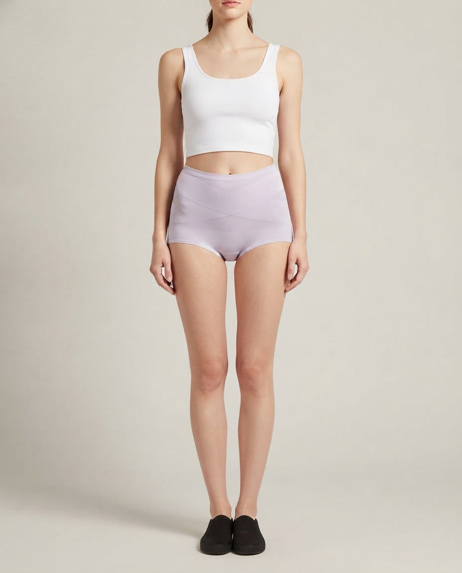 High Waist Shaping Briefs — Lilac