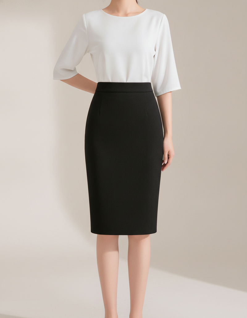 High Waist Midi Pencil Skirt — product shot