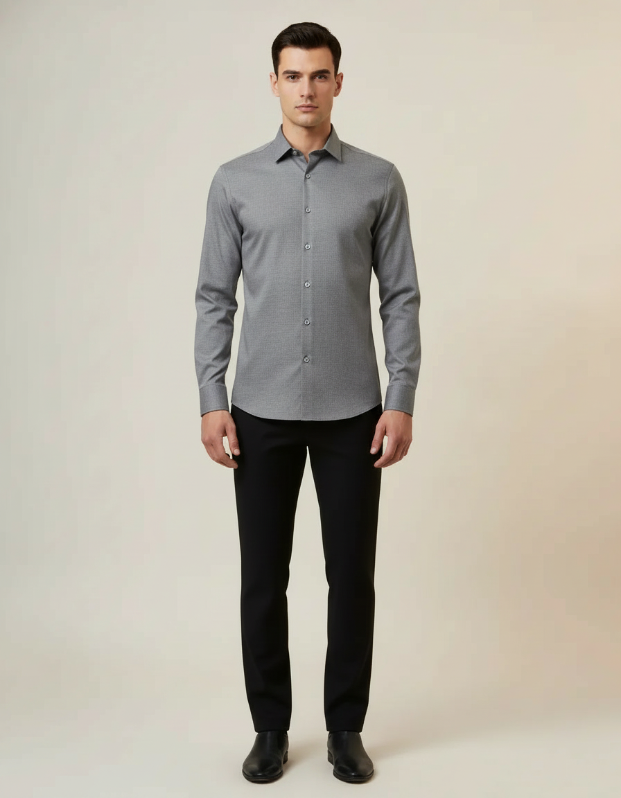 Non-Iron Dress Shirt — Grey