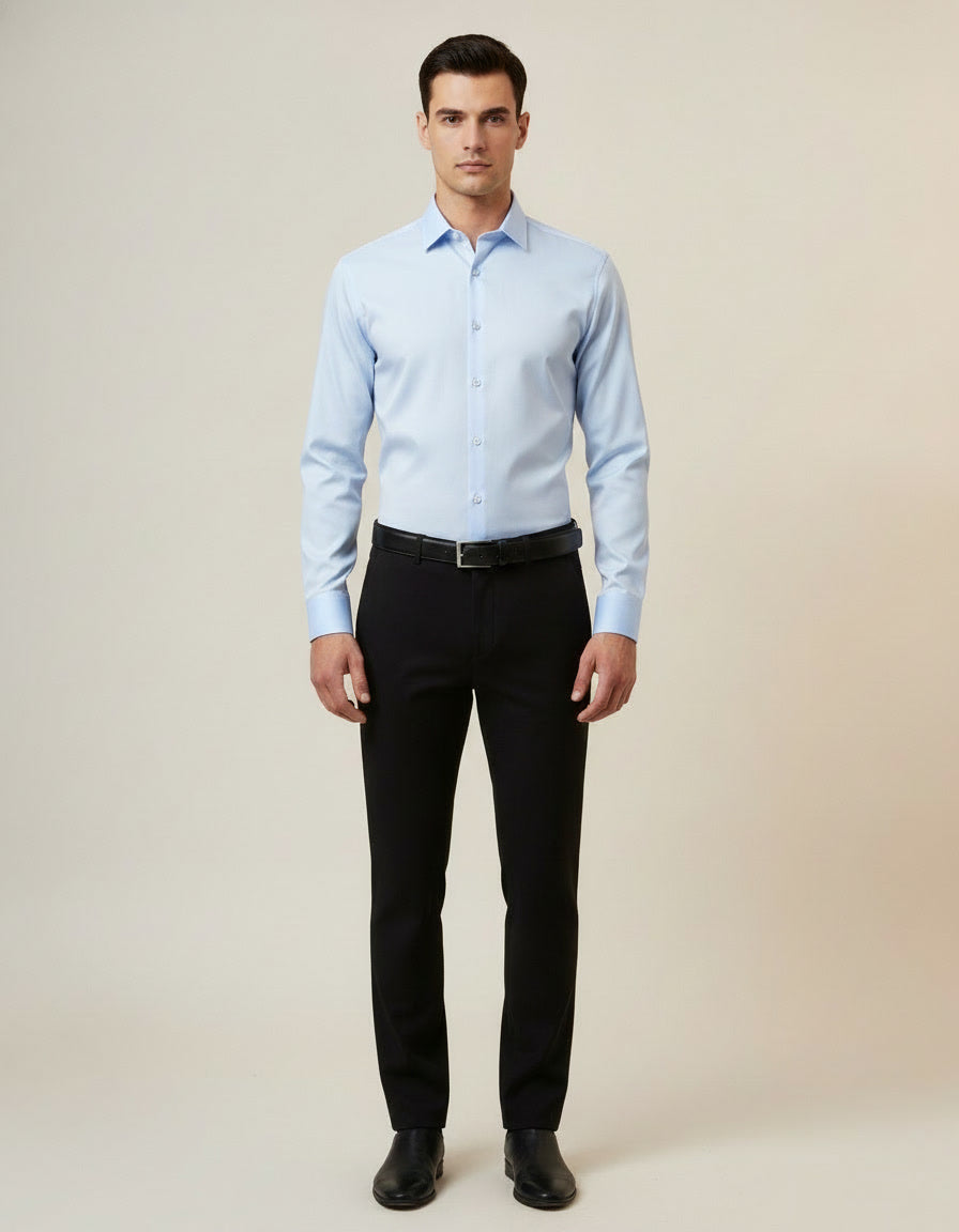 Non-Iron Dress Shirt — Light Blue