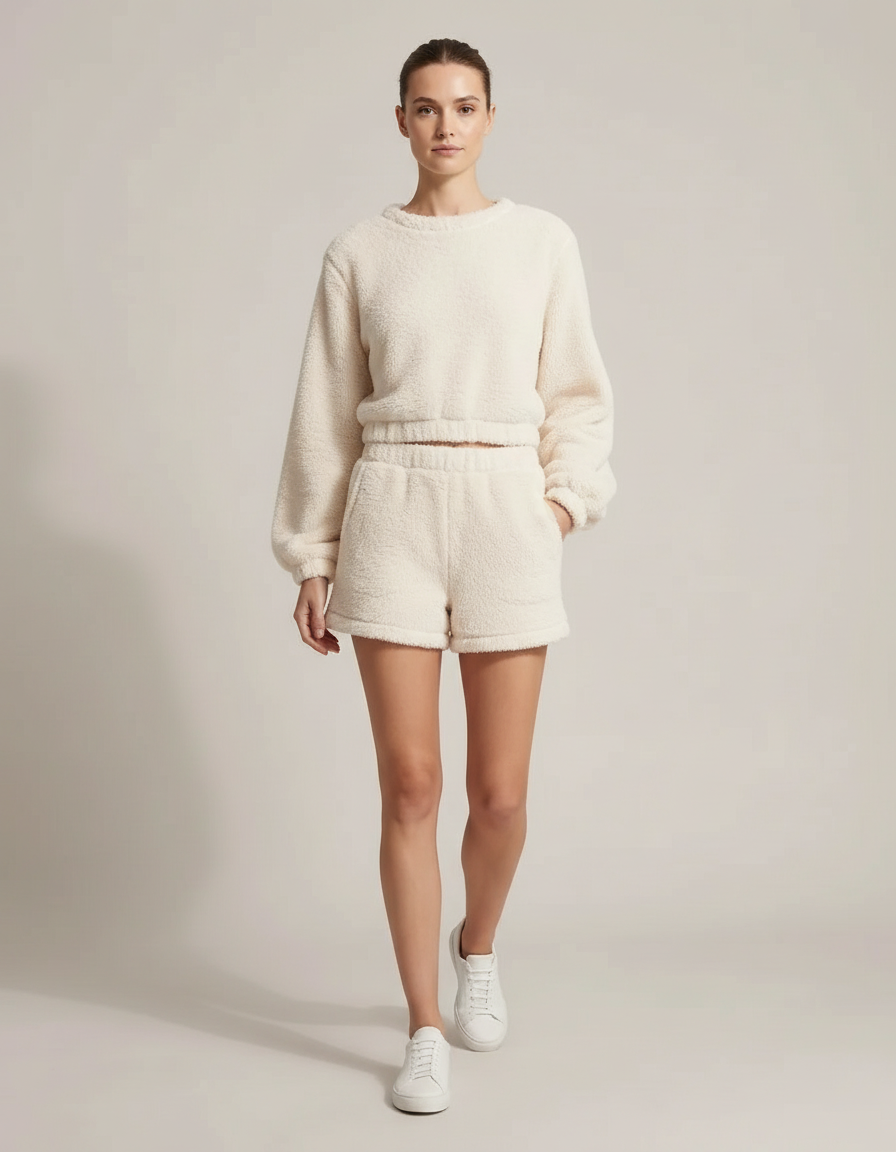Plush Fleece Lounge Set — in motion