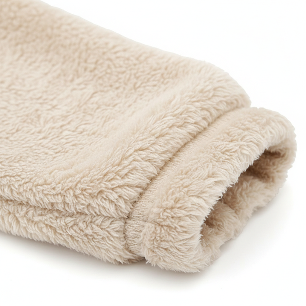 Plush Fleece Lounge Set — fabric detail
