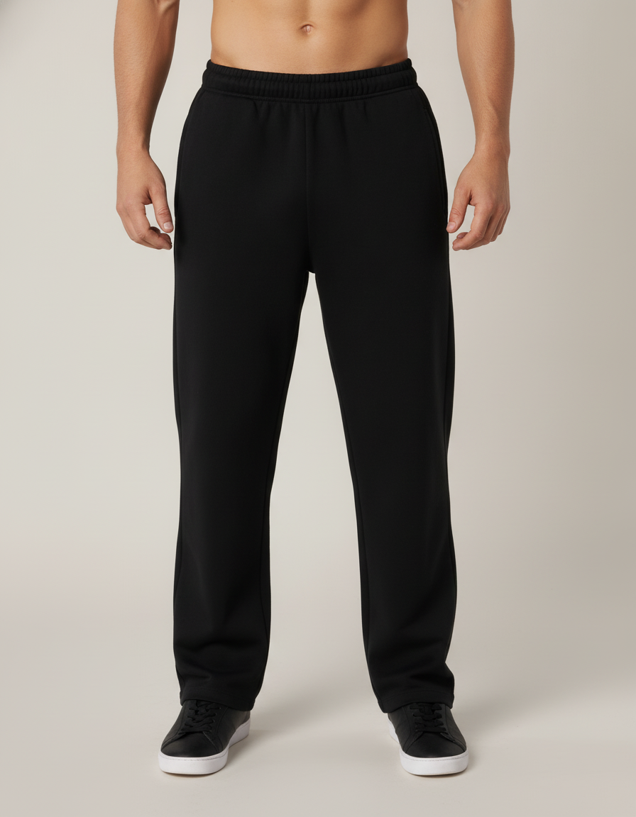 Straight Leg Track Pants — front view