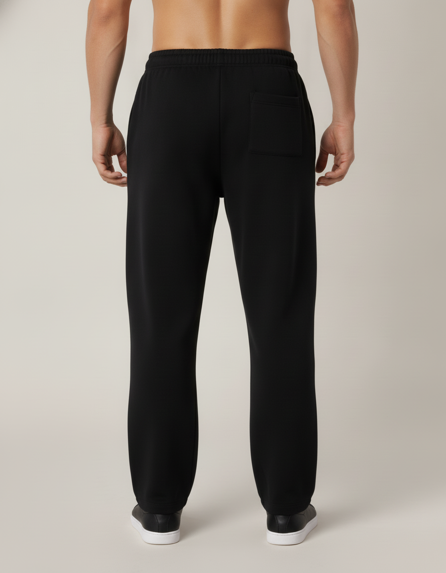 Straight Leg Track Pants — back view