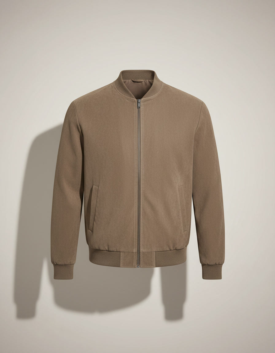 Suede Bomber Jacket — product shot