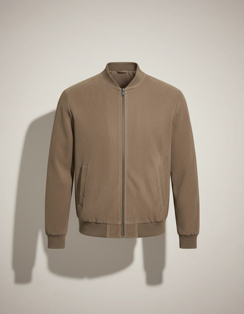 Suede Bomber Jacket — product shot