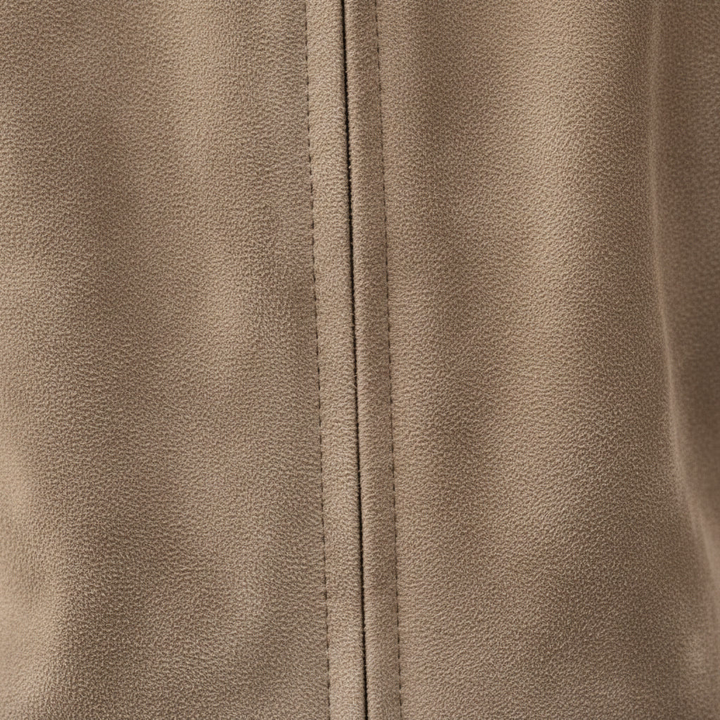 Suede Bomber Jacket — fabric detail