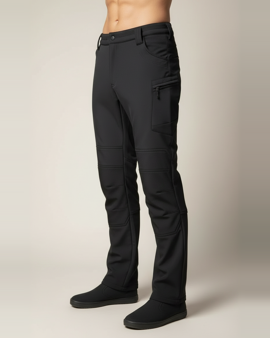 Thermal Soft Shell Pants — side view on model
