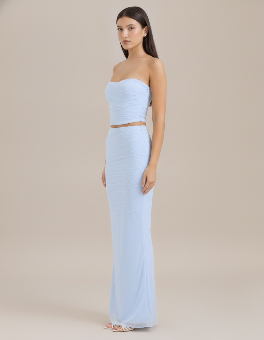 Tube Top & Maxi Skirt Set — side view