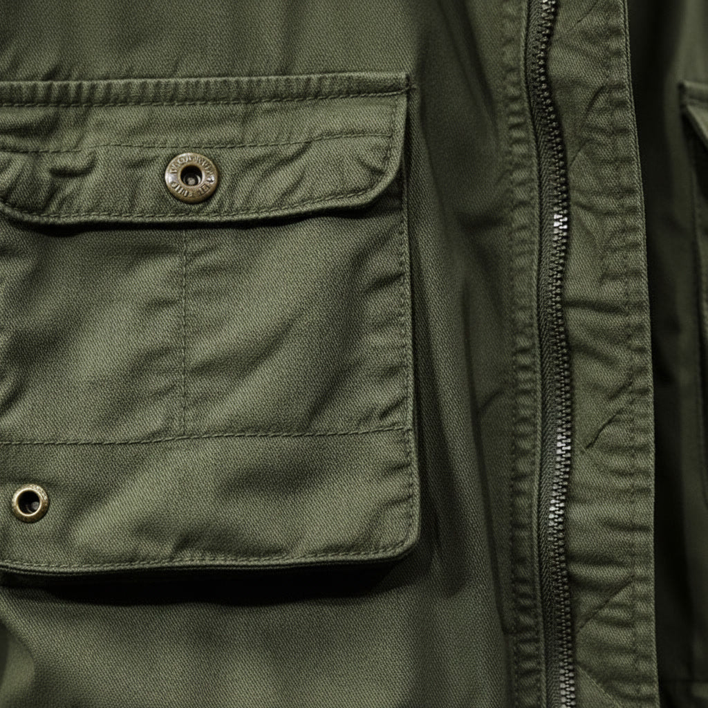 Utility Work Jacket — fabric detail